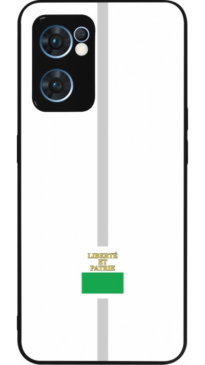 OPPO Reno7 5G Case Hülle - Silikon schwarz Kanton VD weiss