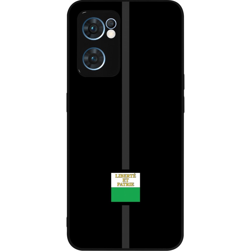 OPPO Reno7 5G Case Hülle - Silikon schwarz Kanton VD schwarz