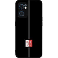 OPPO Reno7 5G Case Hülle - Silikon schwarz Kanton VS schwarz