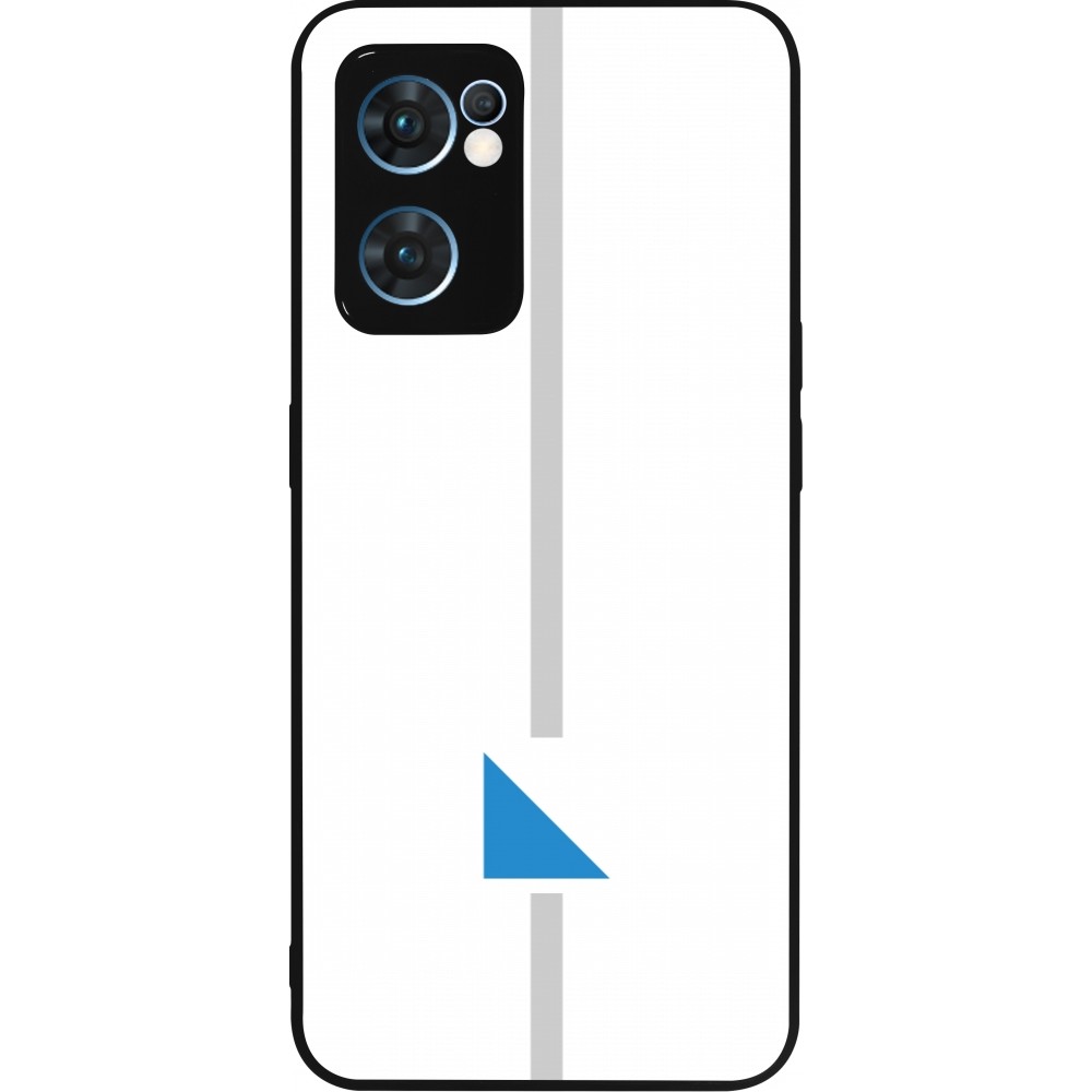 OPPO Reno7 5G Case Hülle - Silikon schwarz Kanton ZH weiss