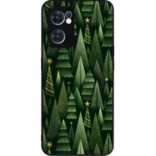 Coque OPPO Reno7 5G - Silicone rigide noir Christmas 25 Pattern Xmas Tree