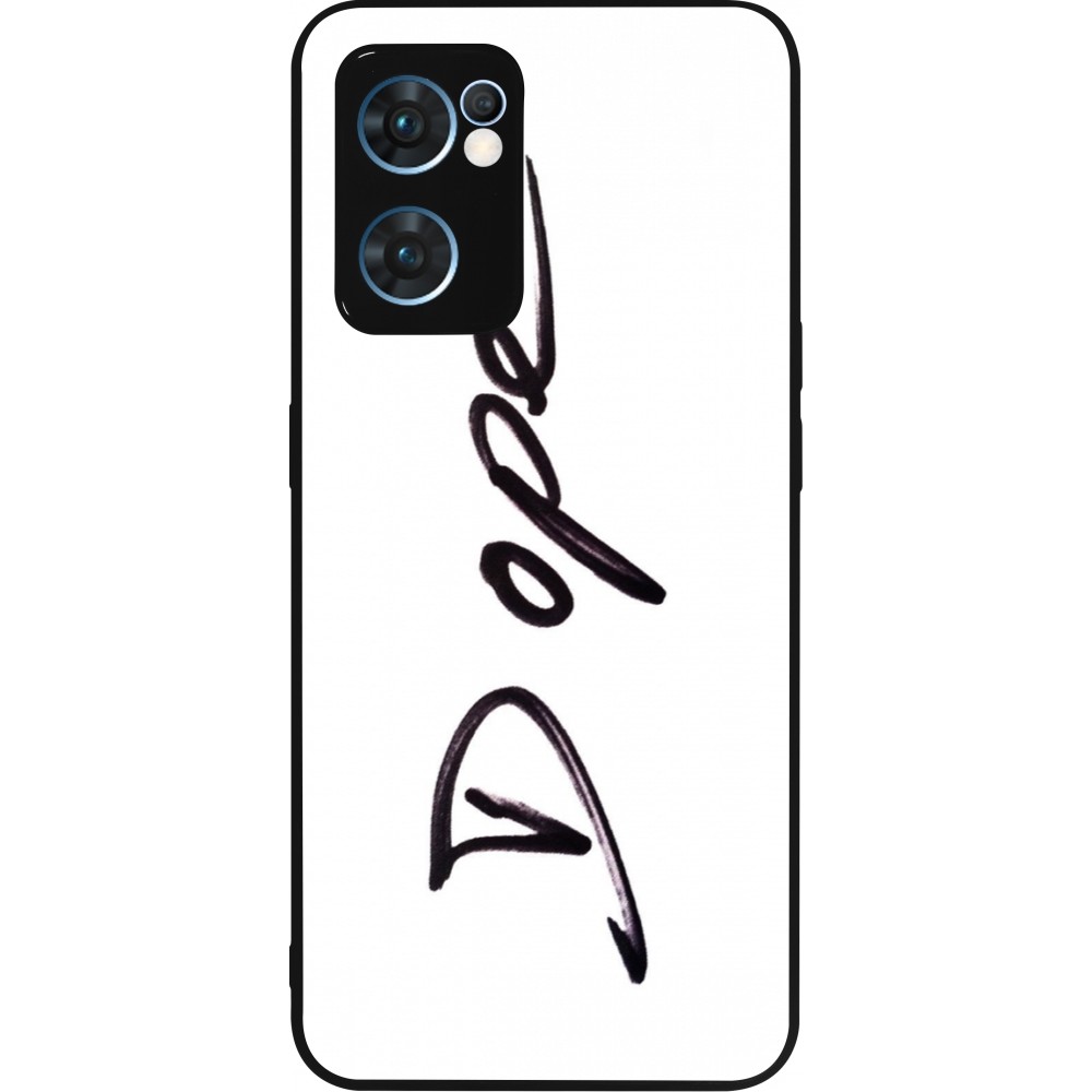 OPPO Reno7 5G Case Hülle - Silikon schwarz Dope