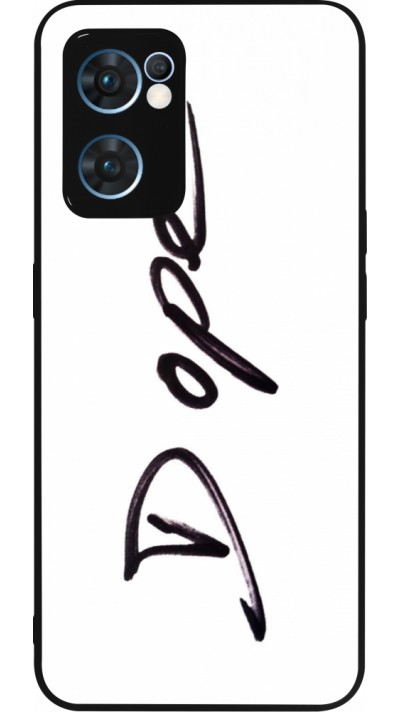 OPPO Reno7 5G Case Hülle - Silikon schwarz Dope