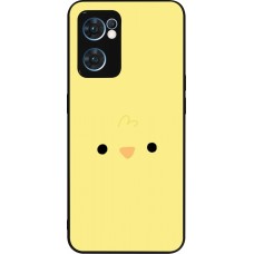Coque OPPO Reno7 5G - Silicone rigide noir Easter 2026 Little chicken