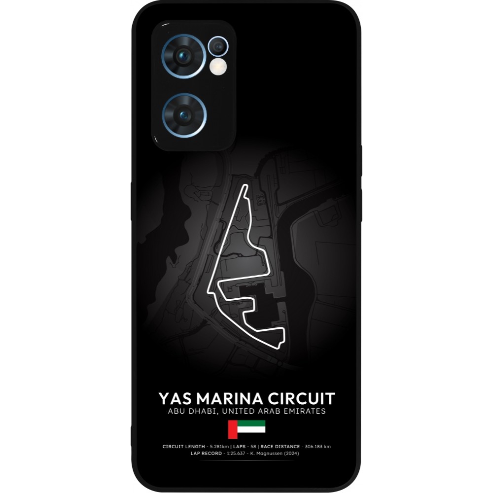 Coque OPPO Reno7 5G - Silicone rigide noir F1 Track 2025 Abu Dhabi