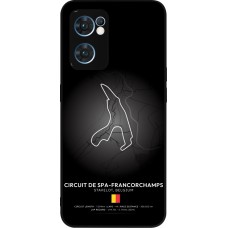 Coque OPPO Reno7 5G - Silicone rigide noir F1 Track 2025 Belgium