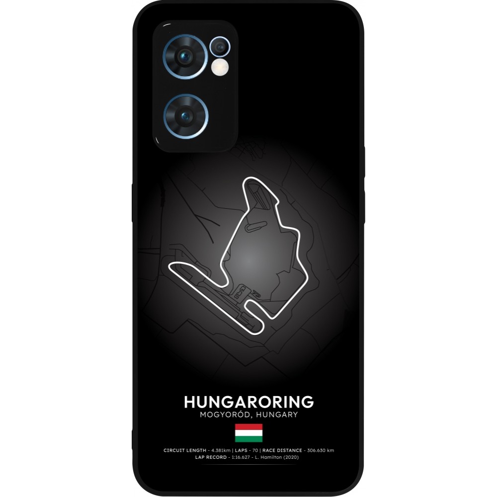 Coque OPPO Reno7 5G - Silicone rigide noir F1 Track 2025 Hungary