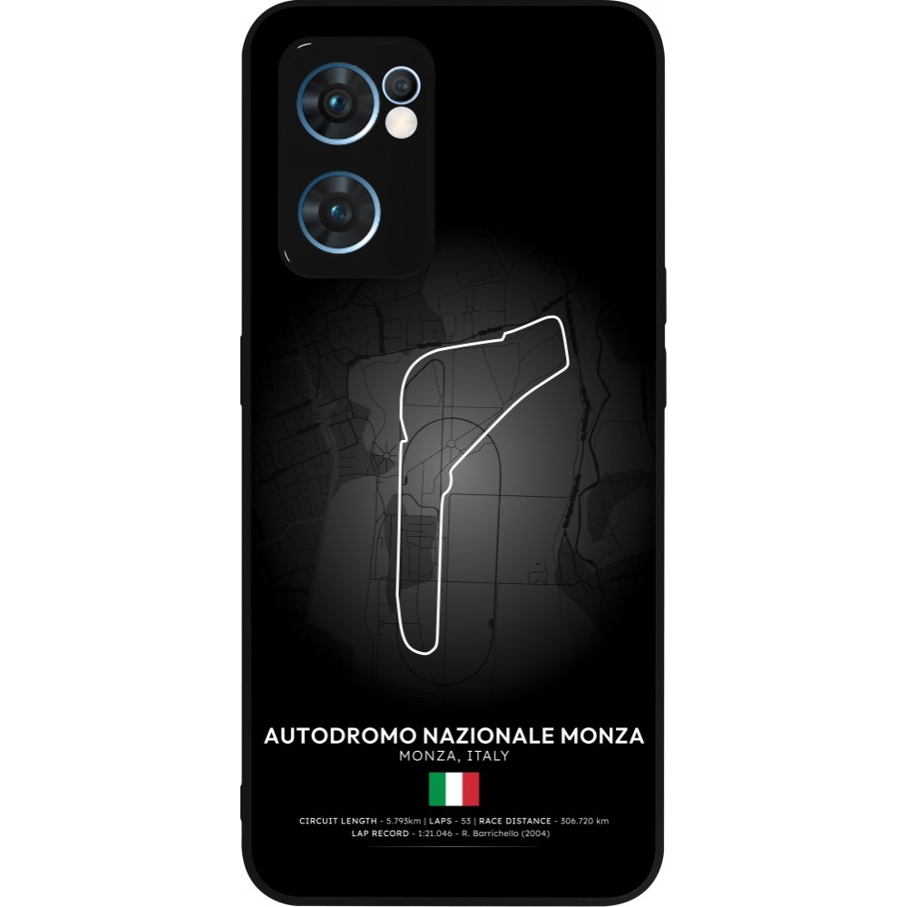 Coque OPPO Reno7 5G - Silicone rigide noir F1 Track 2025 Italy