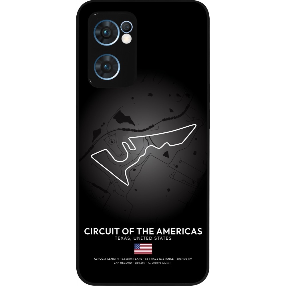 Coque OPPO Reno7 5G - Silicone rigide noir F1 Track 2025 United States