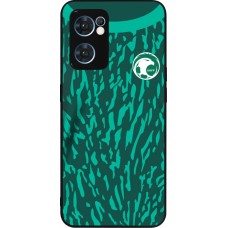 OPPO Reno7 5G Case Hülle - Silikon schwarz Saudi-Arabien 2022 personalisierbares Fussballtrikot