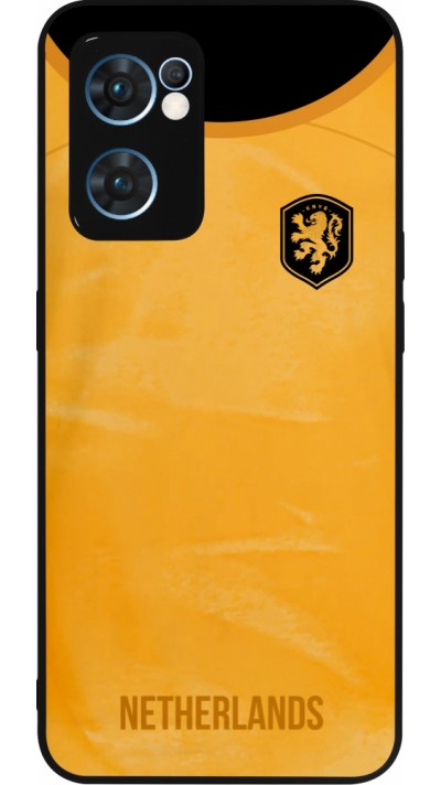 OPPO Reno7 5G Case Hülle - Silikon schwarz Holland 2022 personalisierbares Fußballtrikot