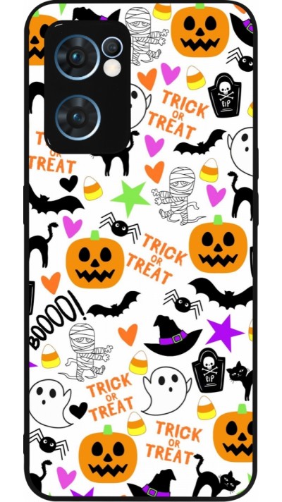 OPPO Reno7 5G Case Hülle - Silikon schwarz Halloween 2024 trick or treat