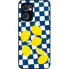 Coque OPPO Reno7 5G - Silicone rigide noir Illustration lemons 2026