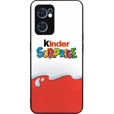 OPPO Reno7 5G Case Hülle - Silikon schwarz Kinder Surprise