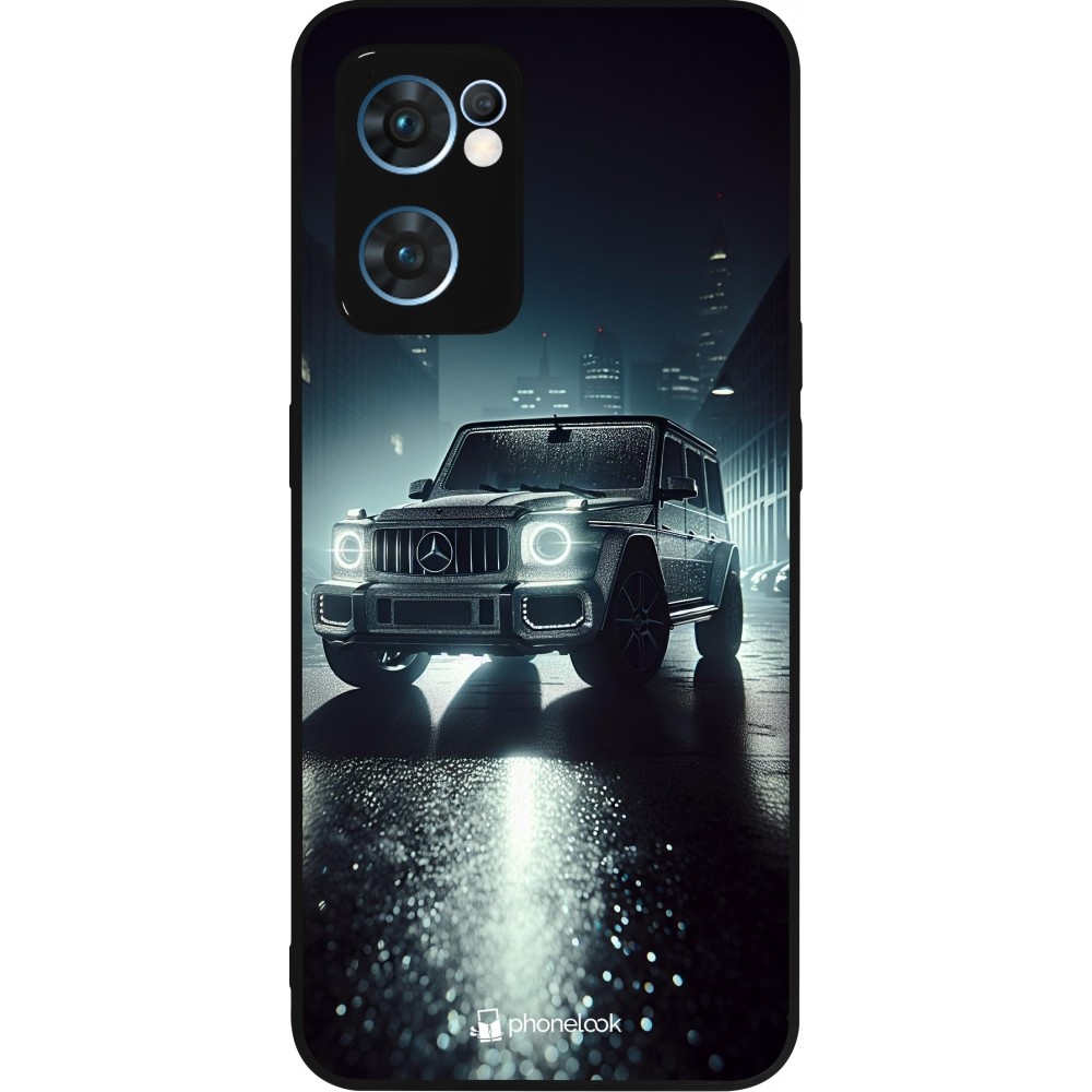 OPPO Reno7 5G Case Hülle - Silikon schwarz Mercedes G AMG Nacht