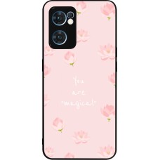 OPPO Reno7 5G Case Hülle - Silikon schwarz Mom 2023 your are magical