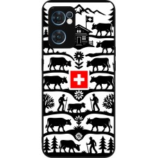 OPPO Reno7 5G Case Hülle - Silikon schwarz Poya Schweiz 3