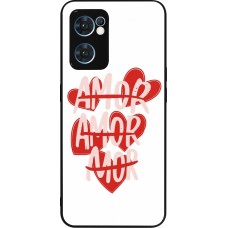 Coque OPPO Reno7 5G - Silicone rigide noir Saint Valentines Day 26 Amor