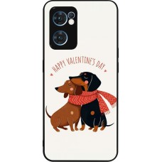Coque OPPO Reno7 5G - Silicone rigide noir Saint Valentines Day 26 Happy Valentine