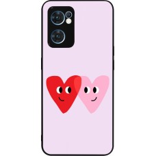 Coque OPPO Reno7 5G - Silicone rigide noir Saint Valentines Day 26 Heart