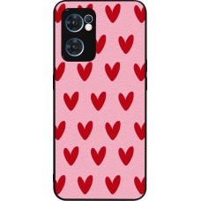 Coque OPPO Reno7 5G - Silicone rigide noir Saint Valentines Day 26 Pattern heart