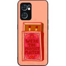 Coque OPPO Reno7 5G - Silicone rigide noir Saint Valentines Day 26 Perfect Match