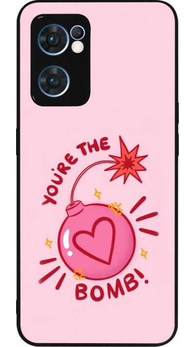 Coque OPPO Reno7 5G - Silicone rigide noir Saint Valentines Day 26 You are the bomb