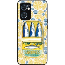 OPPO Reno7 5G Case Hülle - Silikon schwarz Sardines in oil 2026