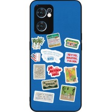 Coque OPPO Reno7 5G - Silicone rigide noir Seals of the Dominican Republic DTMF