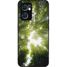 OPPO Reno7 5G Case Hülle - Silikon schwarz Spring 23 forest blue sky