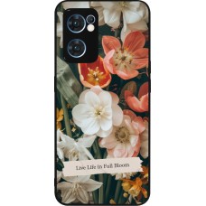 Coque OPPO Reno7 5G - Silicone rigide noir Full Bloom 2026
