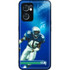 Coque OPPO Reno7 5G - Silicone rigide noir Super Bowl 26 Seattle 1