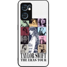 Coque OPPO Reno7 5G - Silicone rigide noir Taylor Swift The Eras Tour