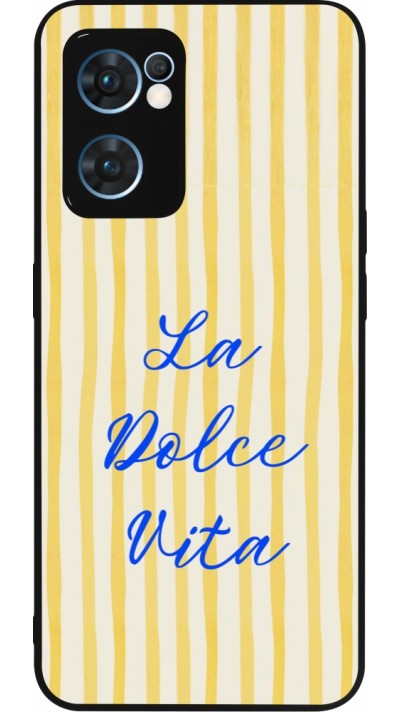 Coque OPPO Reno7 5G - Silicone rigide noir The good life 2026