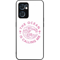 OPPO Reno7 5G Case Hülle - Silikon schwarz The Ocean is calling me
