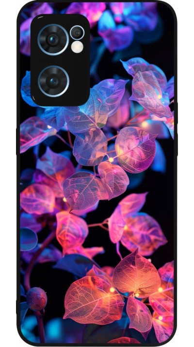 OPPO Reno7 5G Case Hülle - Silikon schwarz Artificial vegetation 2025