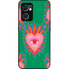 Coque OPPO Reno7 5G - Silicone rigide noir Viva la vida 2026