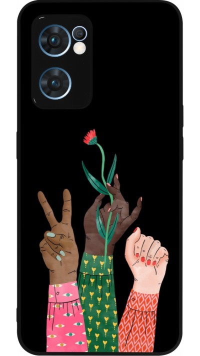 Coque OPPO Reno7 5G - Silicone rigide noir Womens day 2026 2