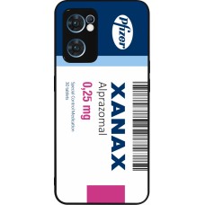Coque OPPO Reno7 5G - Silicone rigide noir Xanax Alprazolam 2025