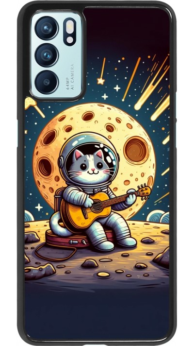 Coque OPPO Reno6 5G - AstroCat RockLune