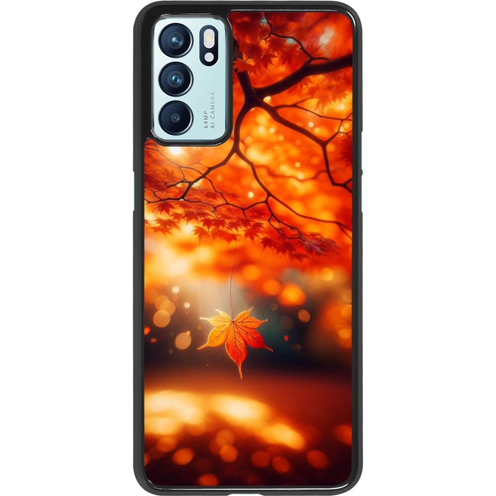 OPPO Reno6 5G Case Hülle - Herbst Magisch Orange