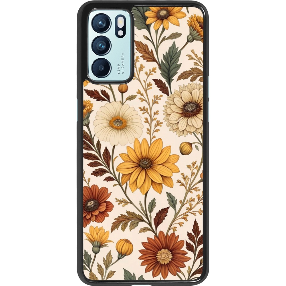 OPPO Reno6 5G Case Hülle - Autumn 25 Flower pattern