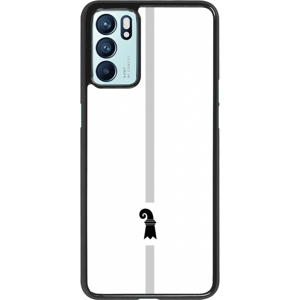 OPPO Reno6 5G Case Hülle - Kanton BS weiss