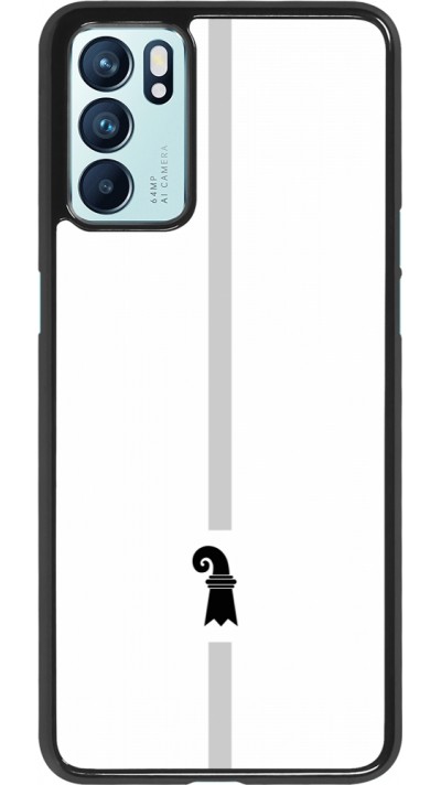 OPPO Reno6 5G Case Hülle - Kanton BS weiss