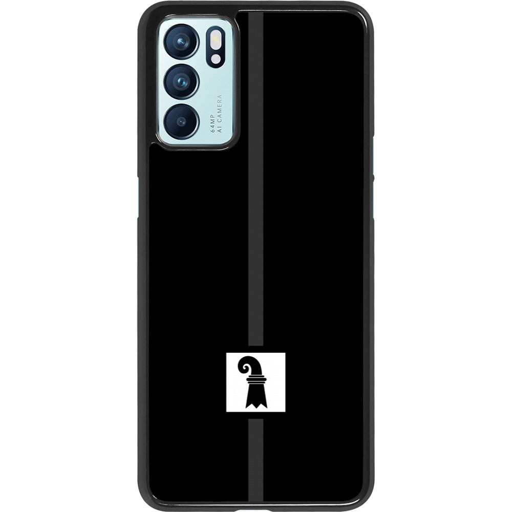OPPO Reno6 5G Case Hülle - Kanton BS schwarz