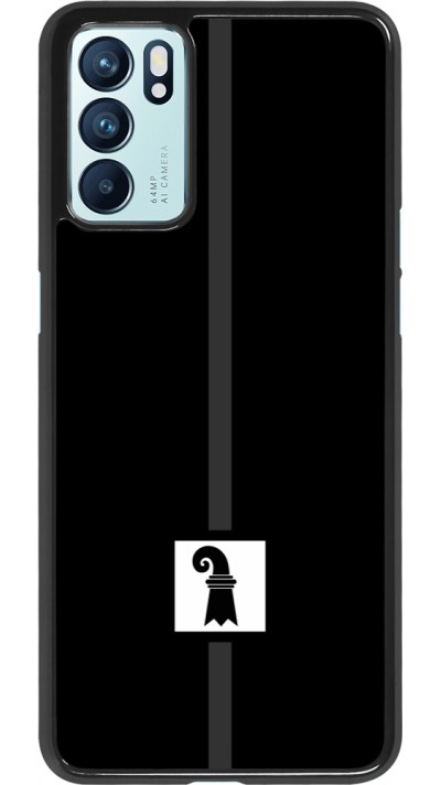 OPPO Reno6 5G Case Hülle - Kanton BS schwarz