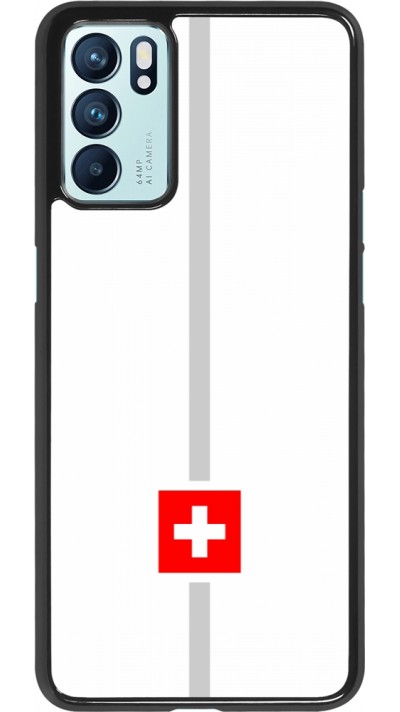 OPPO Reno6 5G Case Hülle - Kanton CH weiss