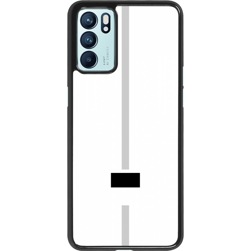 OPPO Reno6 5G Case Hülle - Kanton FR weiss