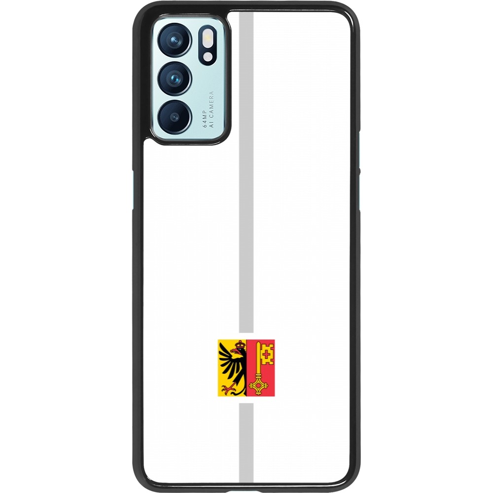 OPPO Reno6 5G Case Hülle - Kanton GE weiss
