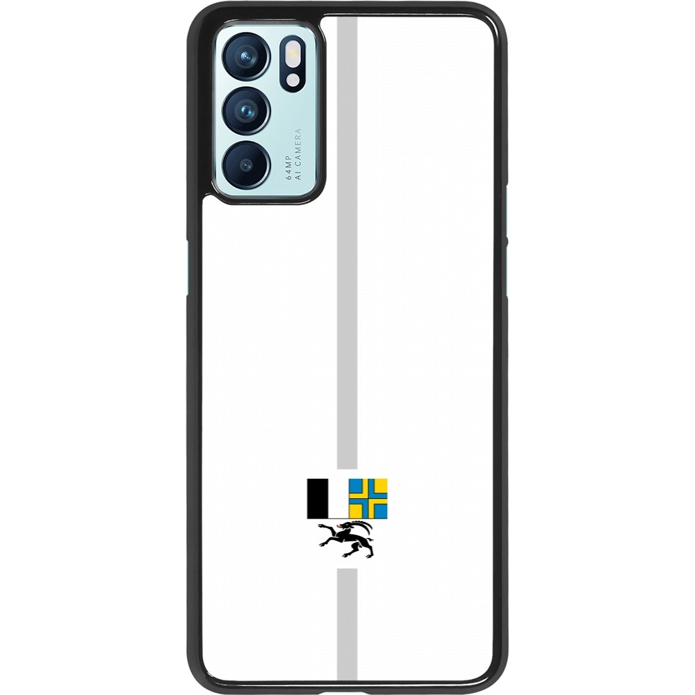 OPPO Reno6 5G Case Hülle - Kanton GR weiss